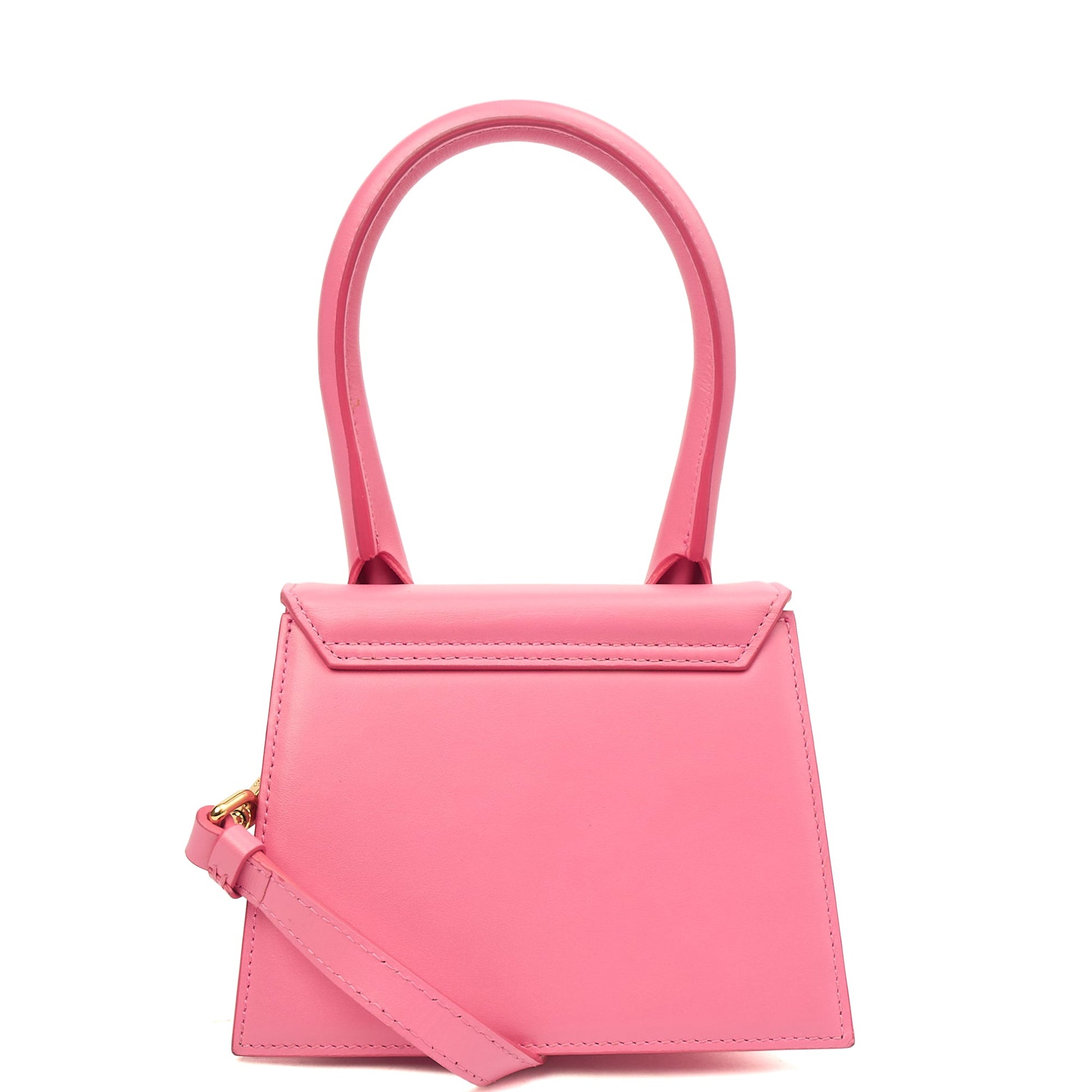 Jacquemus Top Handle Le Chiquito in Pink, Leather — Alternate View 10