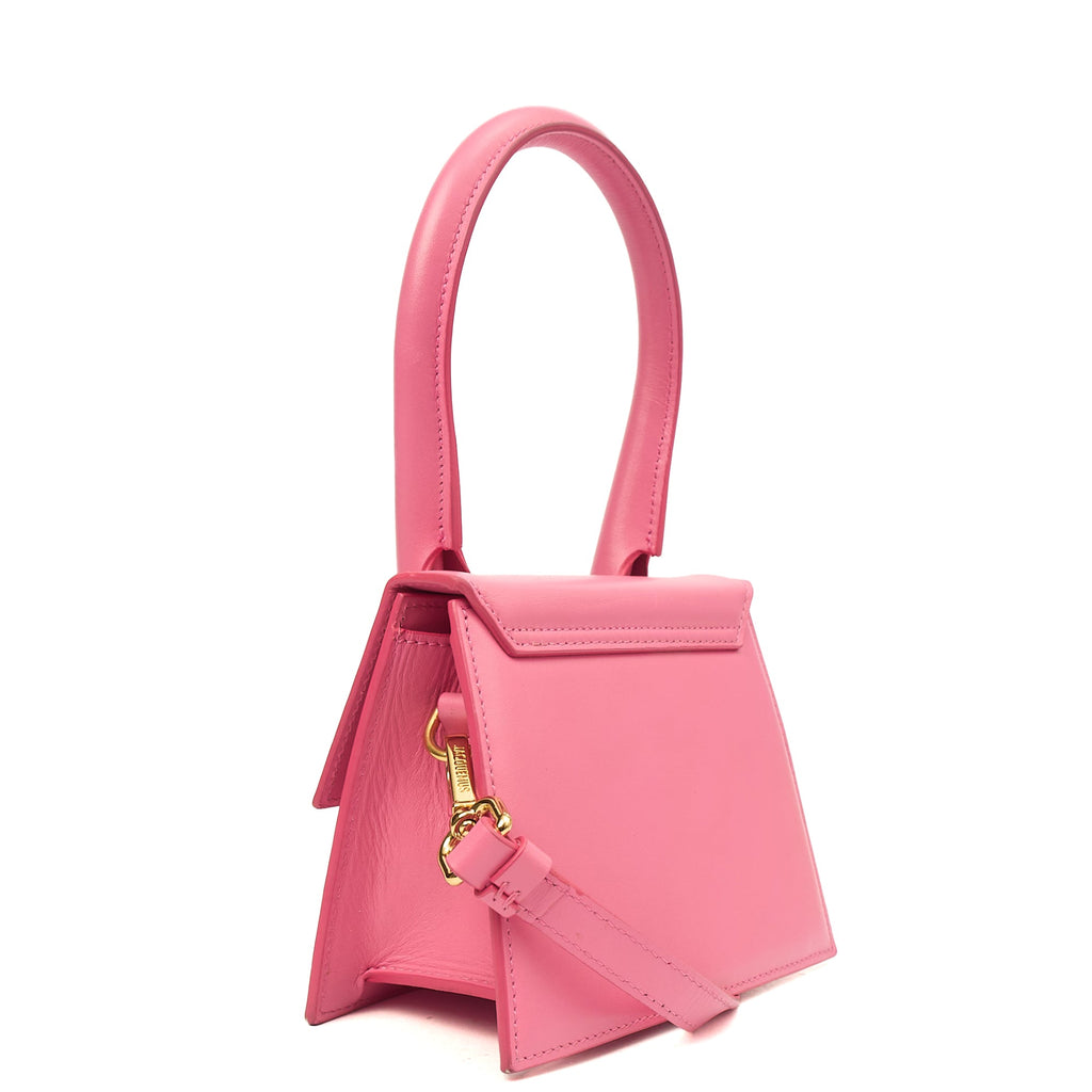 Jacquemus Top Handle Le Chiquito in Pink, Leather — Alternate View 9