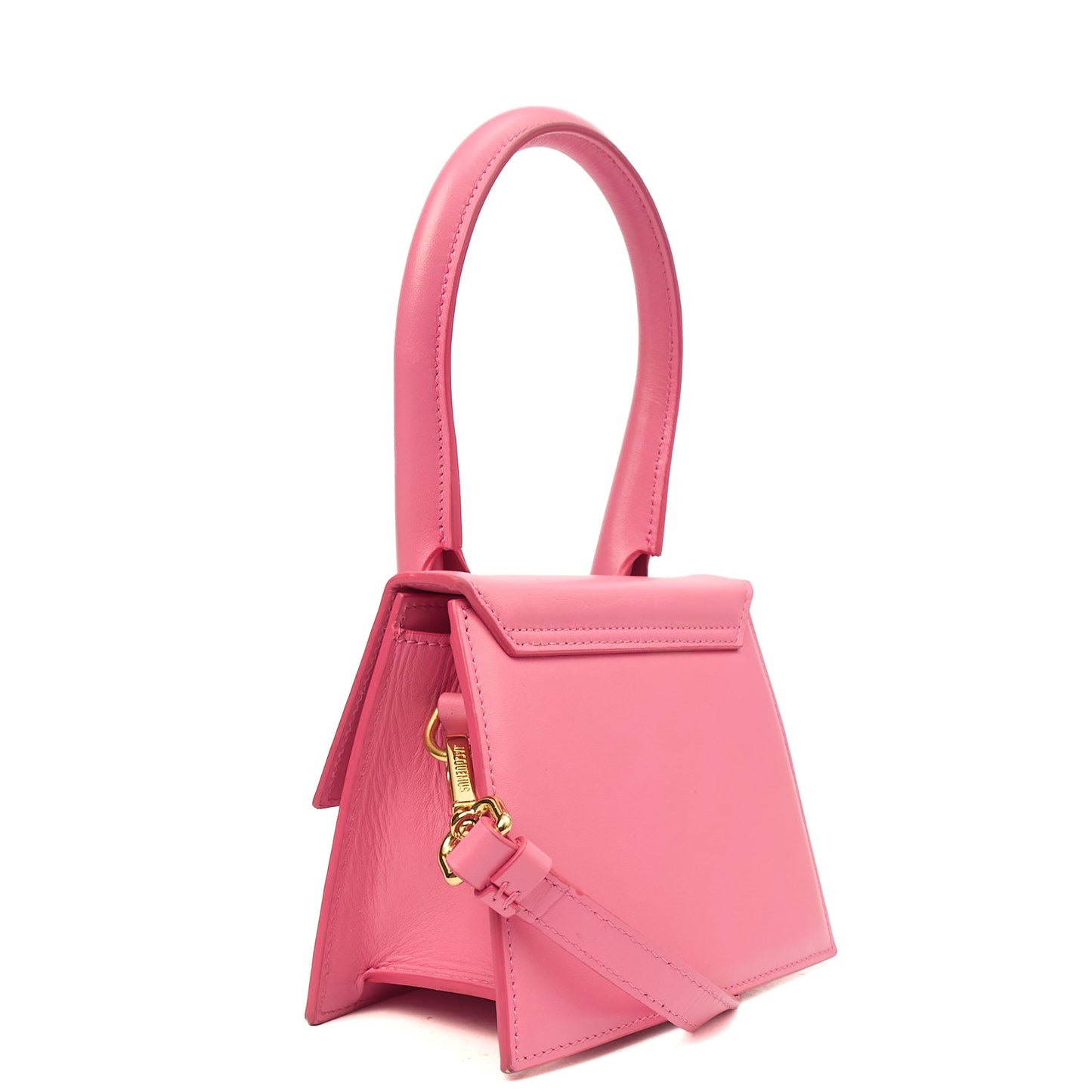 Jacquemus Top Handle Le Chiquito in Pink, Leather — Alternate View 9