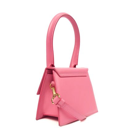 Jacquemus Top Handle Le Chiquito in Pink, Leather — Alternate View 9