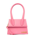 Jacquemus Top Handle Le Chiquito in Pink, Leather — Front View