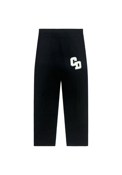 Cardair CD Logo Knit Joggers - Black — S — Front View