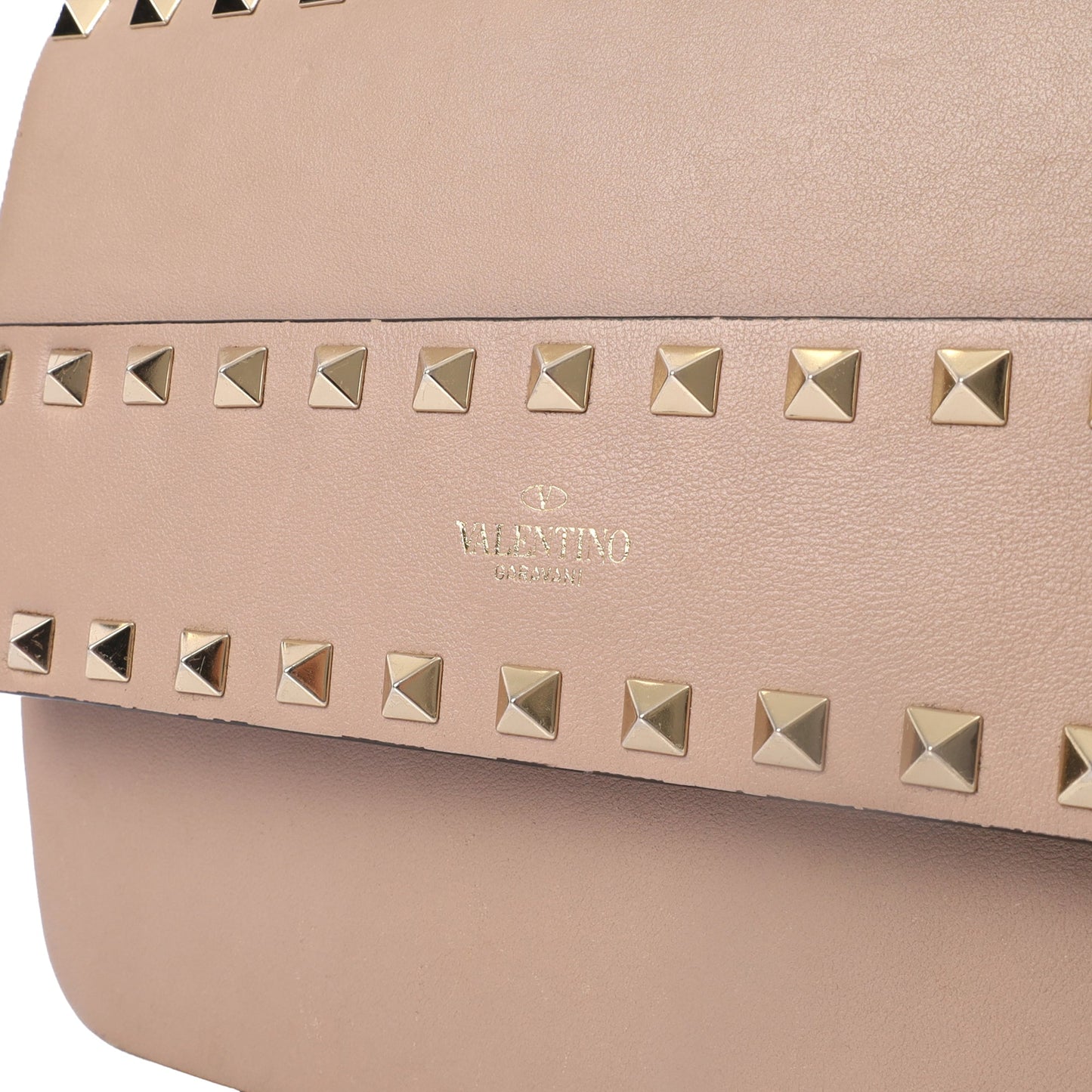 Valentino Cross Body Rockstud Camera Bag in Pink, Leather — Lifestyle View