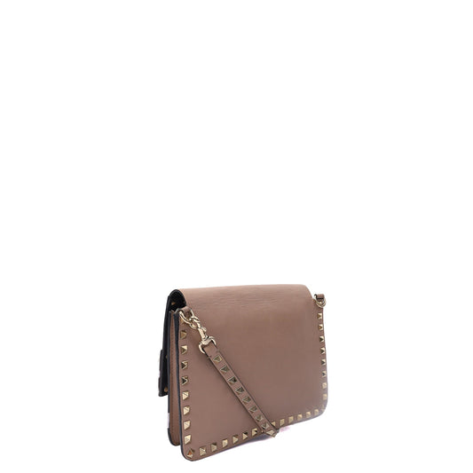 Valentino Cross Body Rockstud Camera Bag in Pink, Leather — Side View