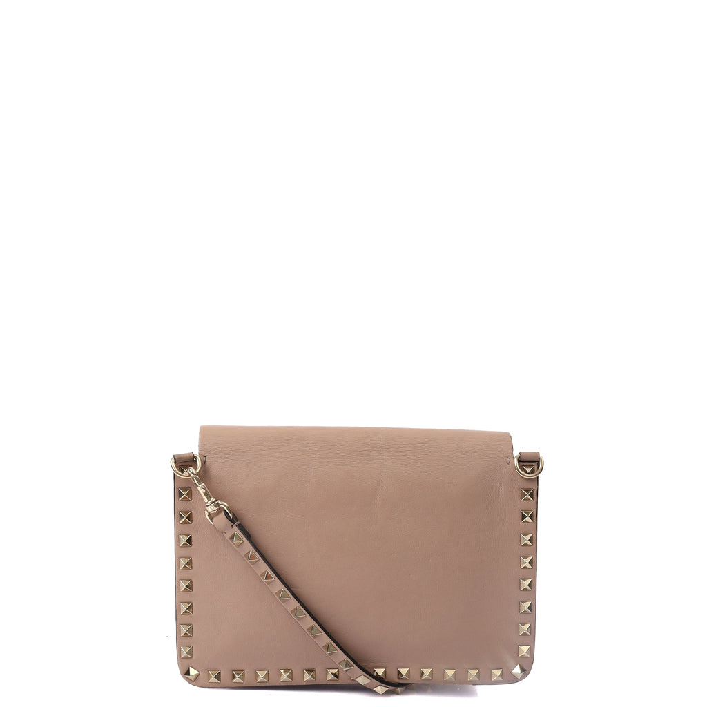 Valentino Cross Body Rockstud Camera Bag in Pink, Leather — Back View