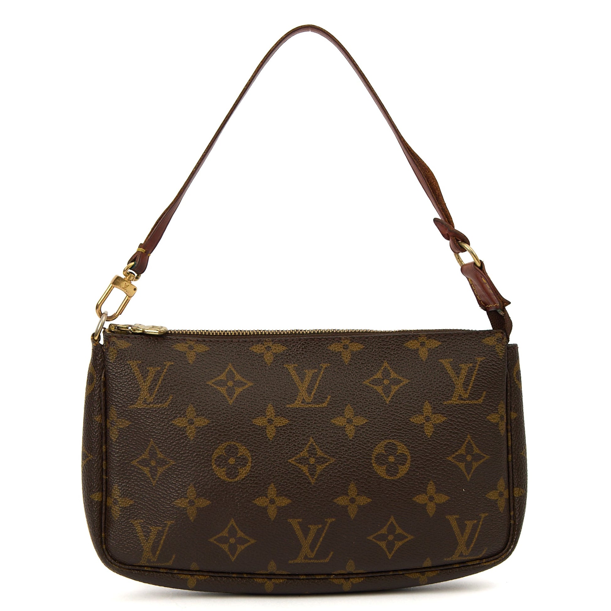 Louis Vuitton Shoulder Bag Pochette Accessoires in Monogram, Canvas — Front View