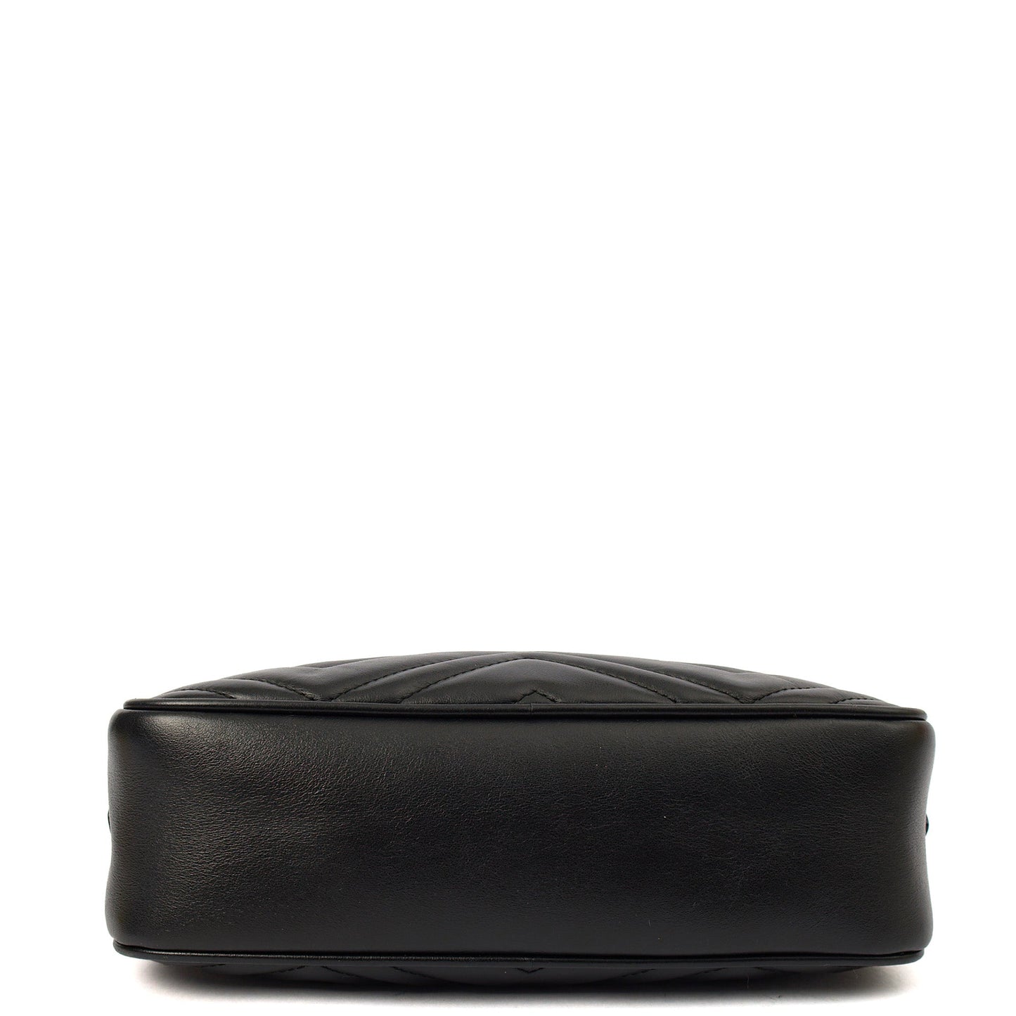 Gucci Cross Body Marmont Shoulder Bag - Small in Black, Leather — Detail View