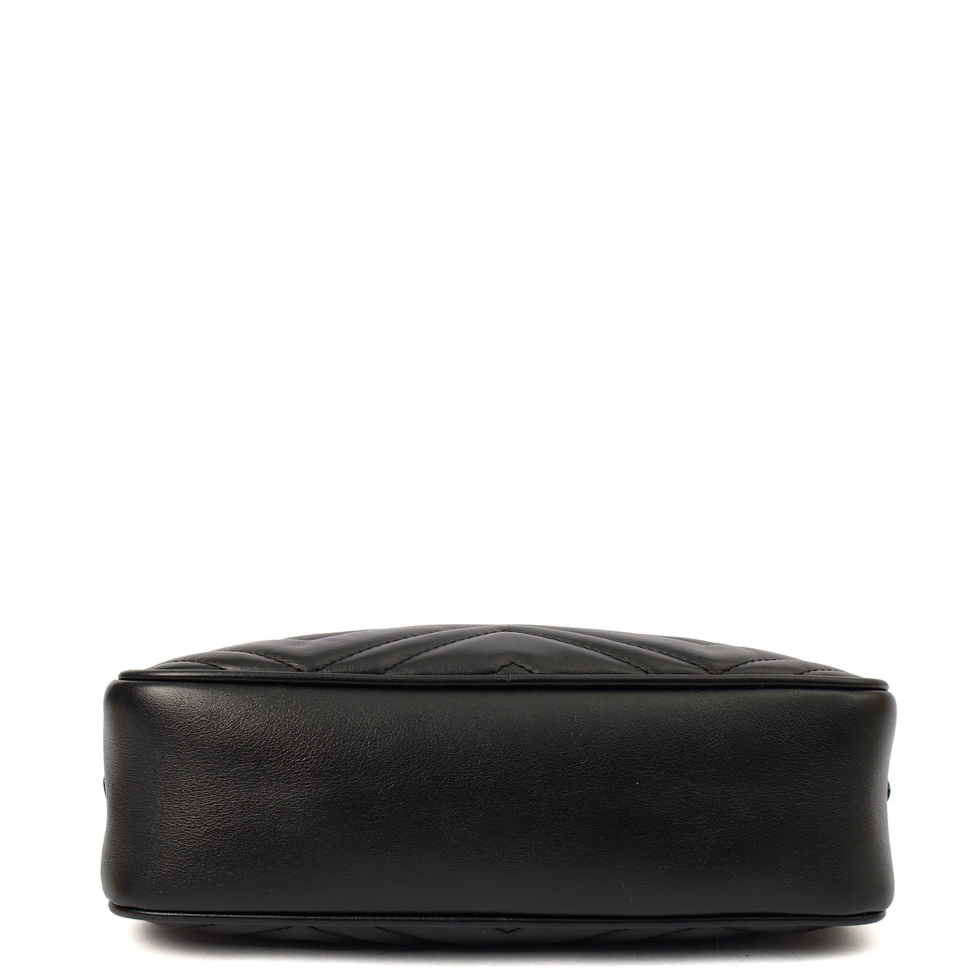 Gucci Cross Body Marmont Shoulder Bag - Small in Black, Leather — Detail View