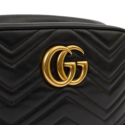Gucci Cross Body Marmont Shoulder Bag - Small in Black, Leather — Alternate View 7