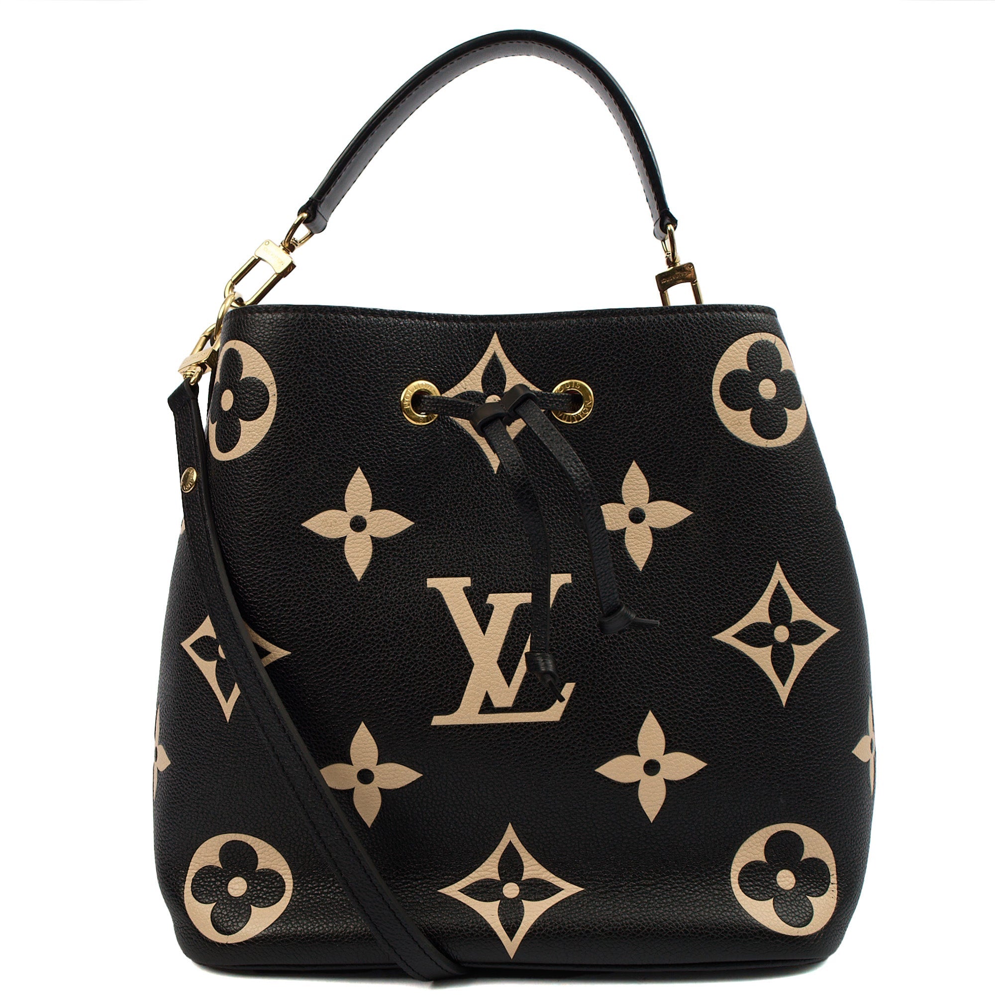 Louis Vuitton Tote NeoNoe in Monogram, Empreinte Leather — Front View