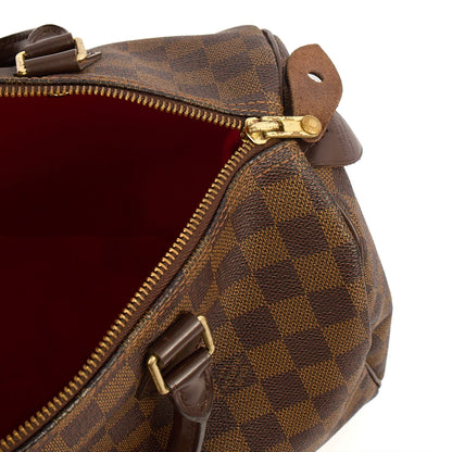 Louis Vuitton Top Handle Speedy 30 in Damier Ebene, Canvas — Alternate View 7