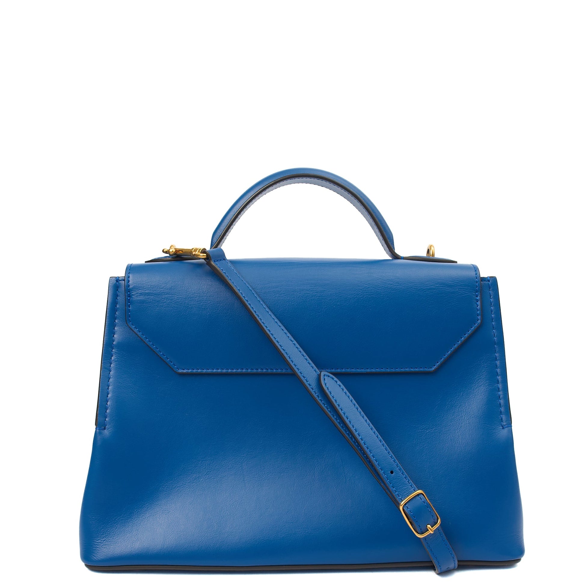 Mulberry Top Handle Seaton in Blue, Calfskin Leather — Alternate View 10