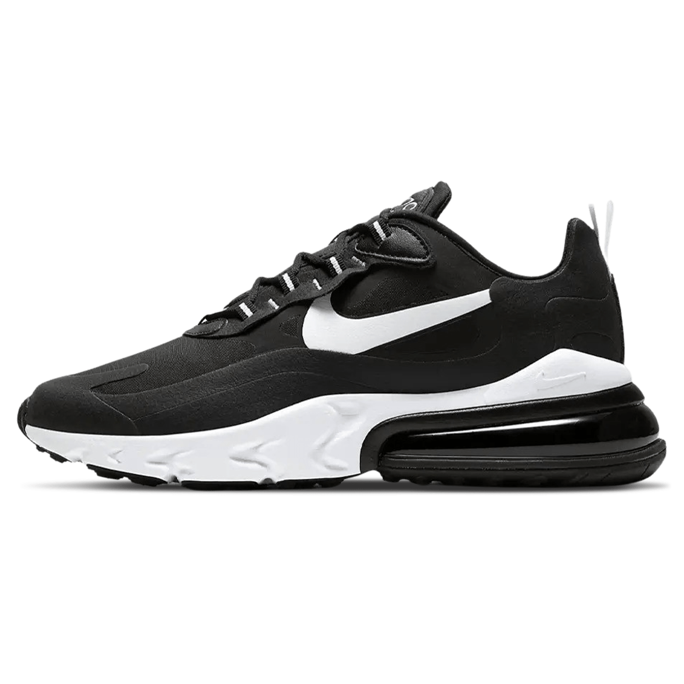 Nike Air Max 270 React 'Black White' — UK 3 | EU 35.5 | US 3.5 — Front View