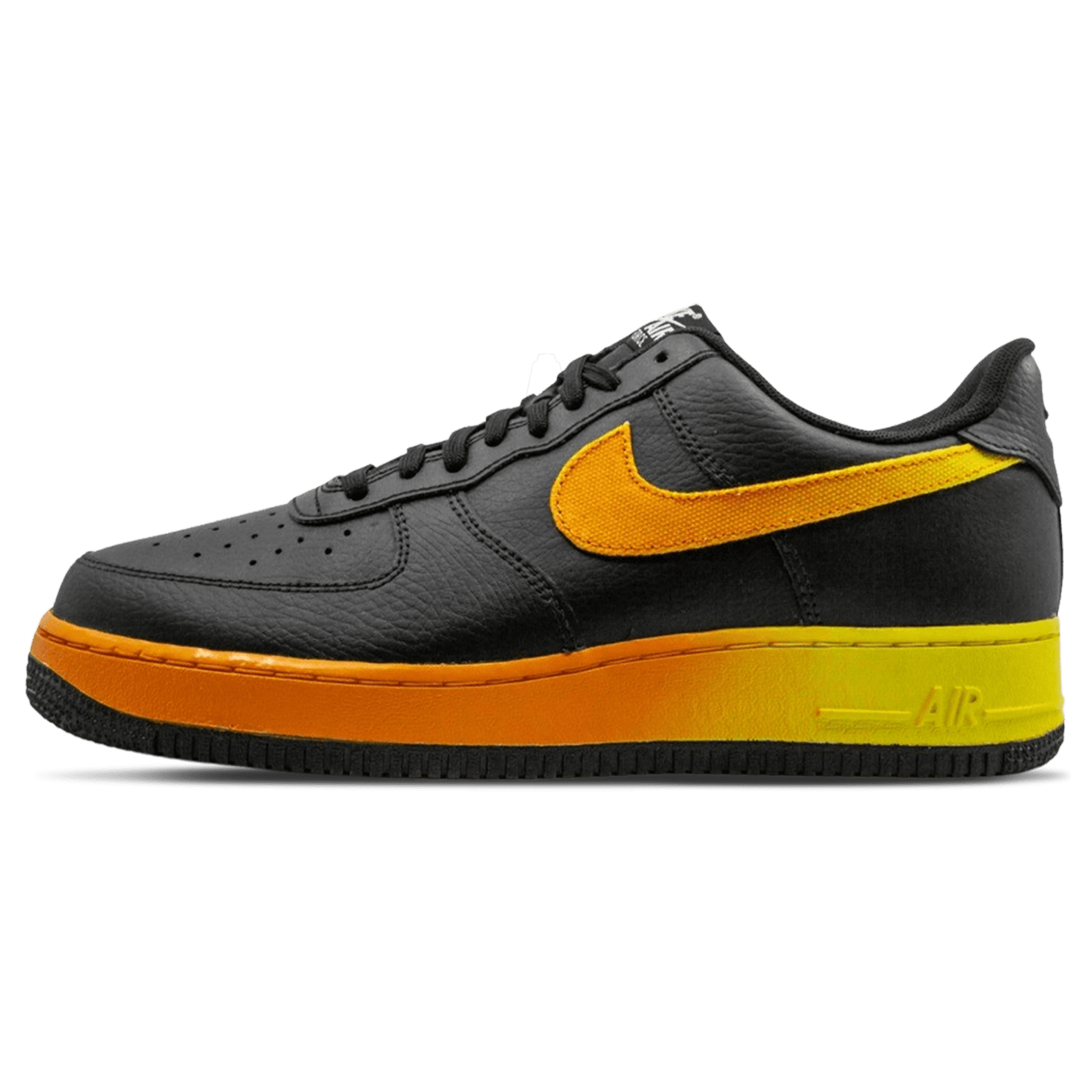Nike Air Force 1 Low '07 LV8 'Black Orange Peel' — UK 3 | EU 35.5 | US 3.5 — Front View
