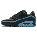 Undefeated x Nike Air Max 90 'Black Blue Fury' — UK 3 | EU 35.5 | US 3.5 — Front View
