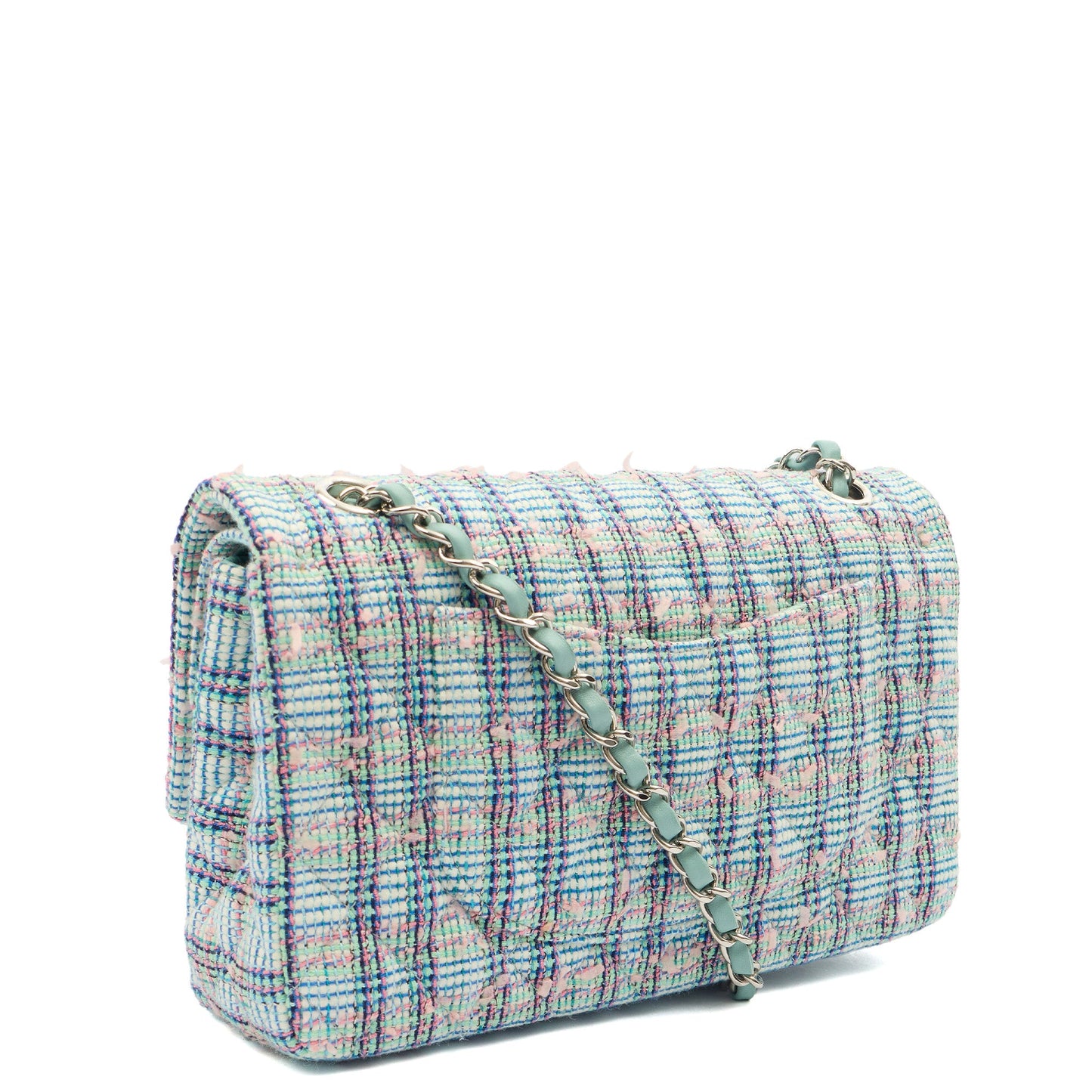 Chanel Shoulder Bag Classic Double Flap - Medium in invalid, Tweed — Side View