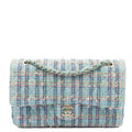 Chanel Shoulder Bag Classic Double Flap - Medium in invalid, Tweed — Front View