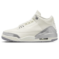 Air Jordan 3 Wmns Retro 'Sail Metallic Silver' — UK 2.5 | EU 35.5 | US 5 — Front View