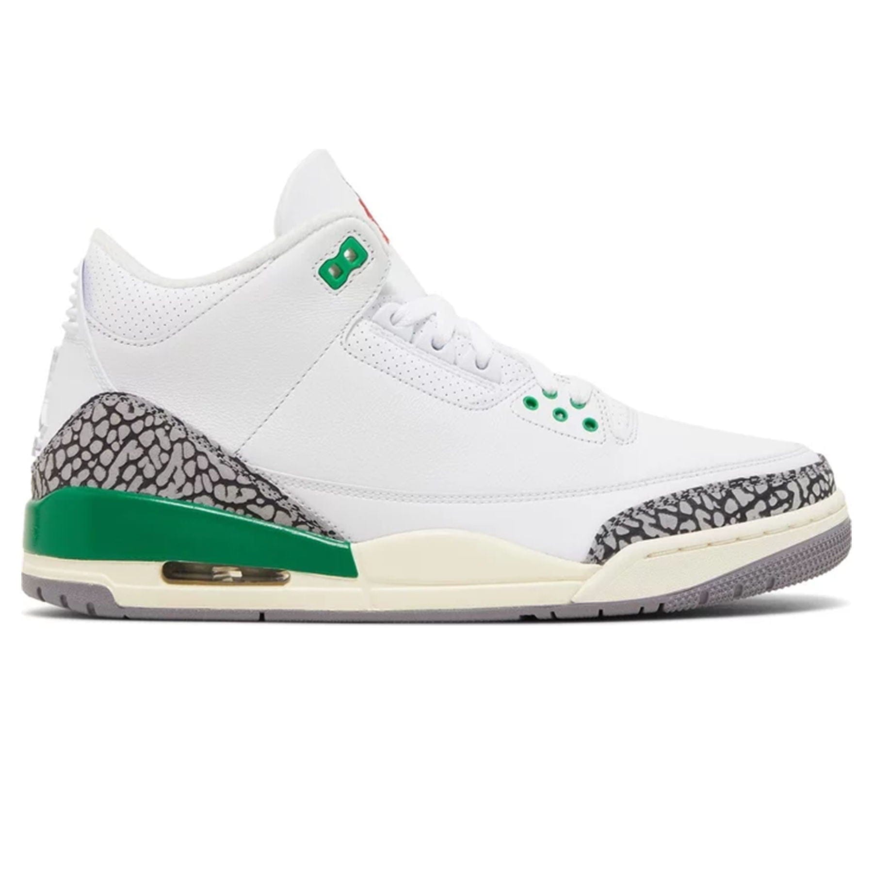 Air Jordan 3 Retro Wmns 'Lucky Green' — UK 2.5 | EU 35.5 | US 5 — Side View