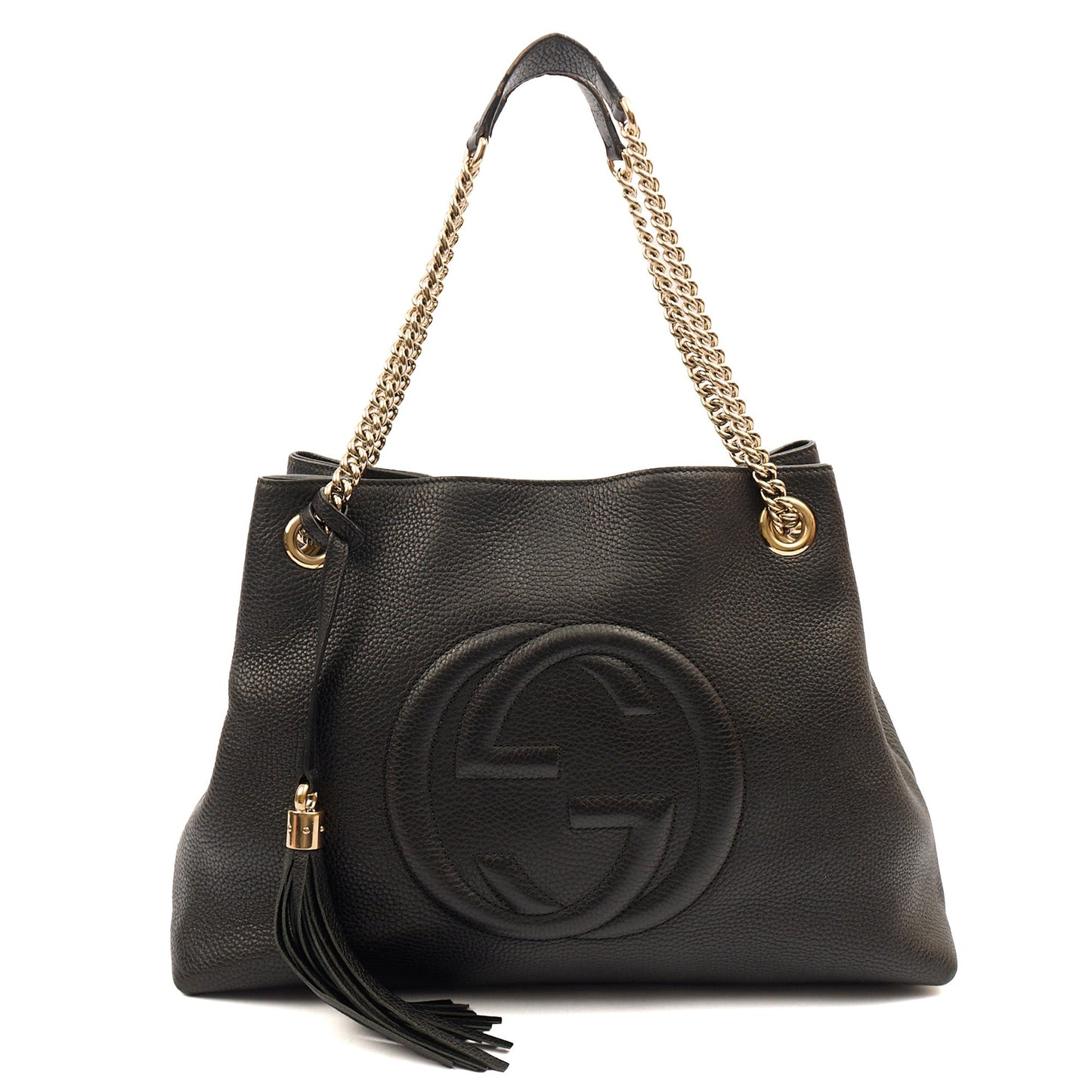 Gucci Shoulder Bag Soho Chain Shoulder Bag in Black, Leather — Alternate View 7