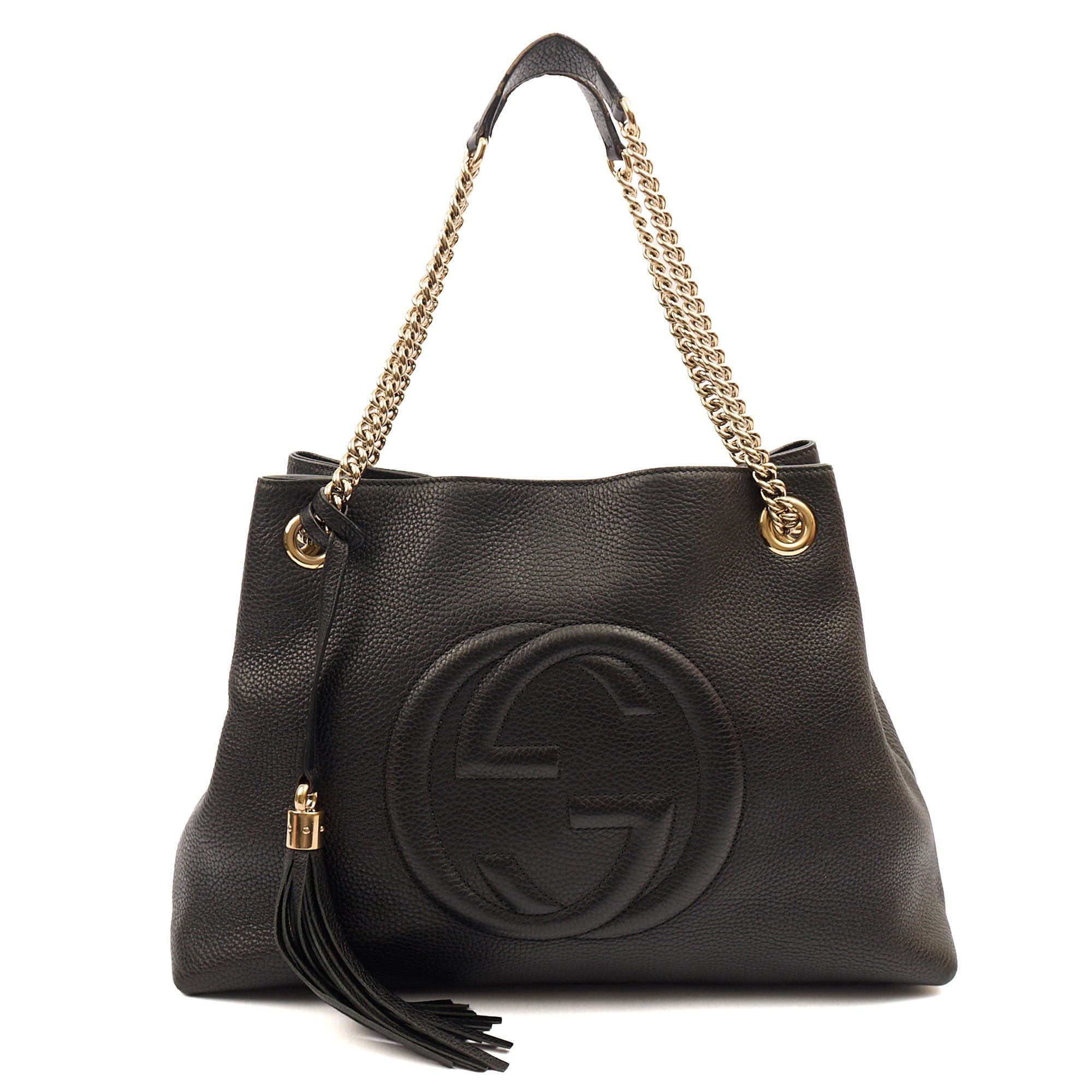 Gucci Shoulder Bag Soho Chain Shoulder Bag in Black, Leather — Alternate View 13