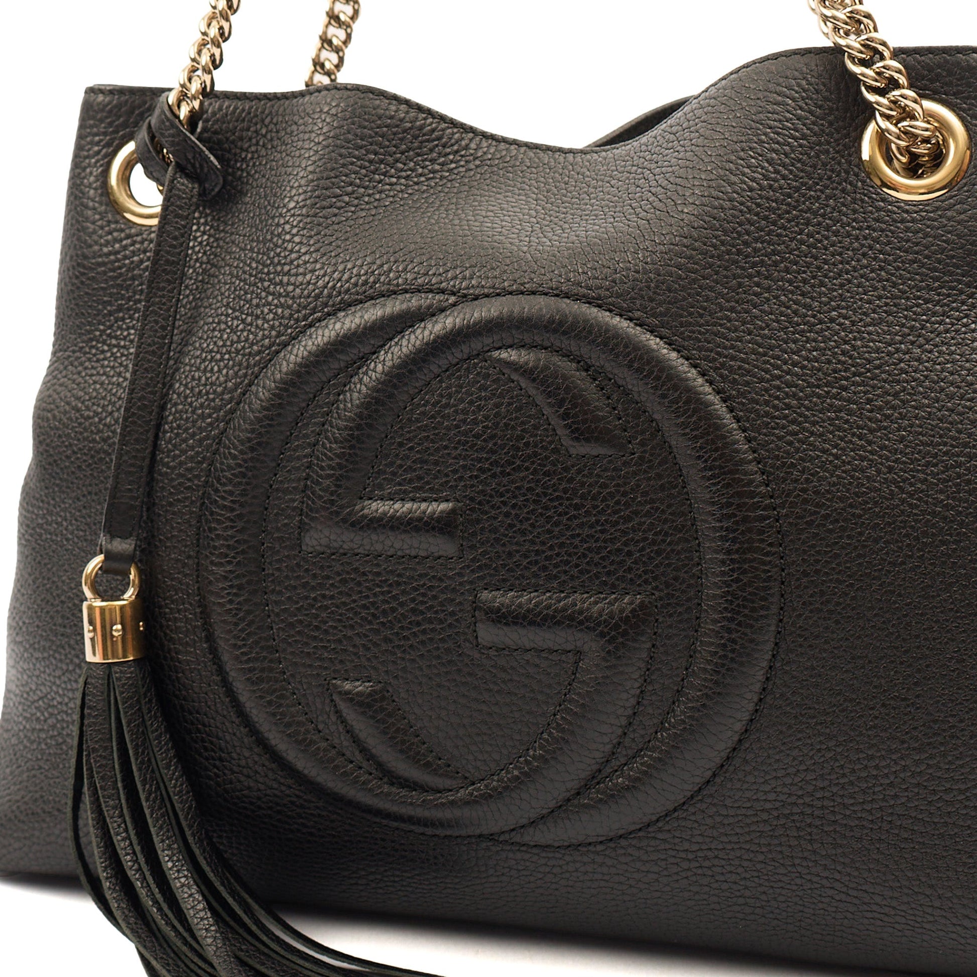 Gucci Shoulder Bag Soho Chain Shoulder Bag in Black, Leather — Alternate View 18