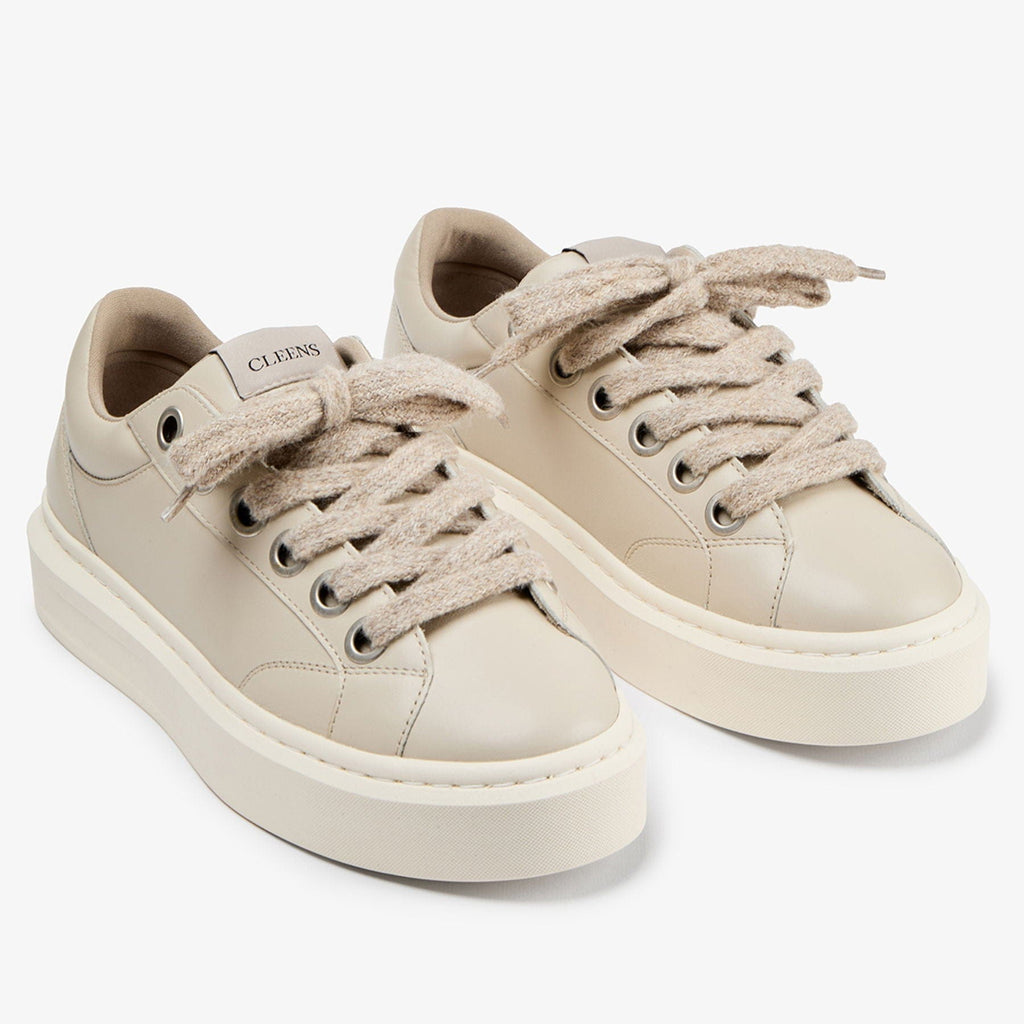 Cleens Ace 'Crème' — UK 3 | EU 37 | US 4 — Top View