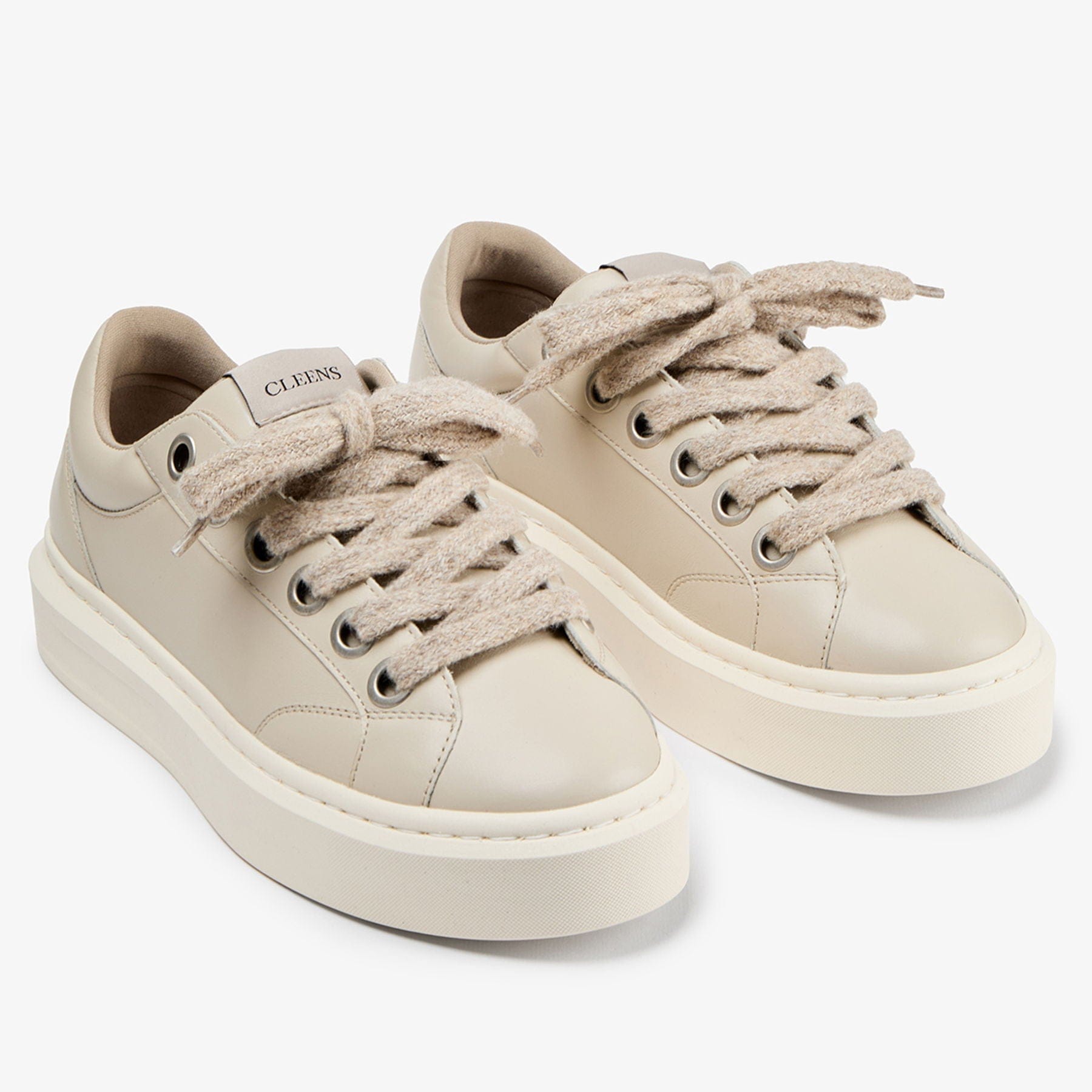 Cleens Ace 'Crème' — UK 3 | EU 37 | US 4 — Top View