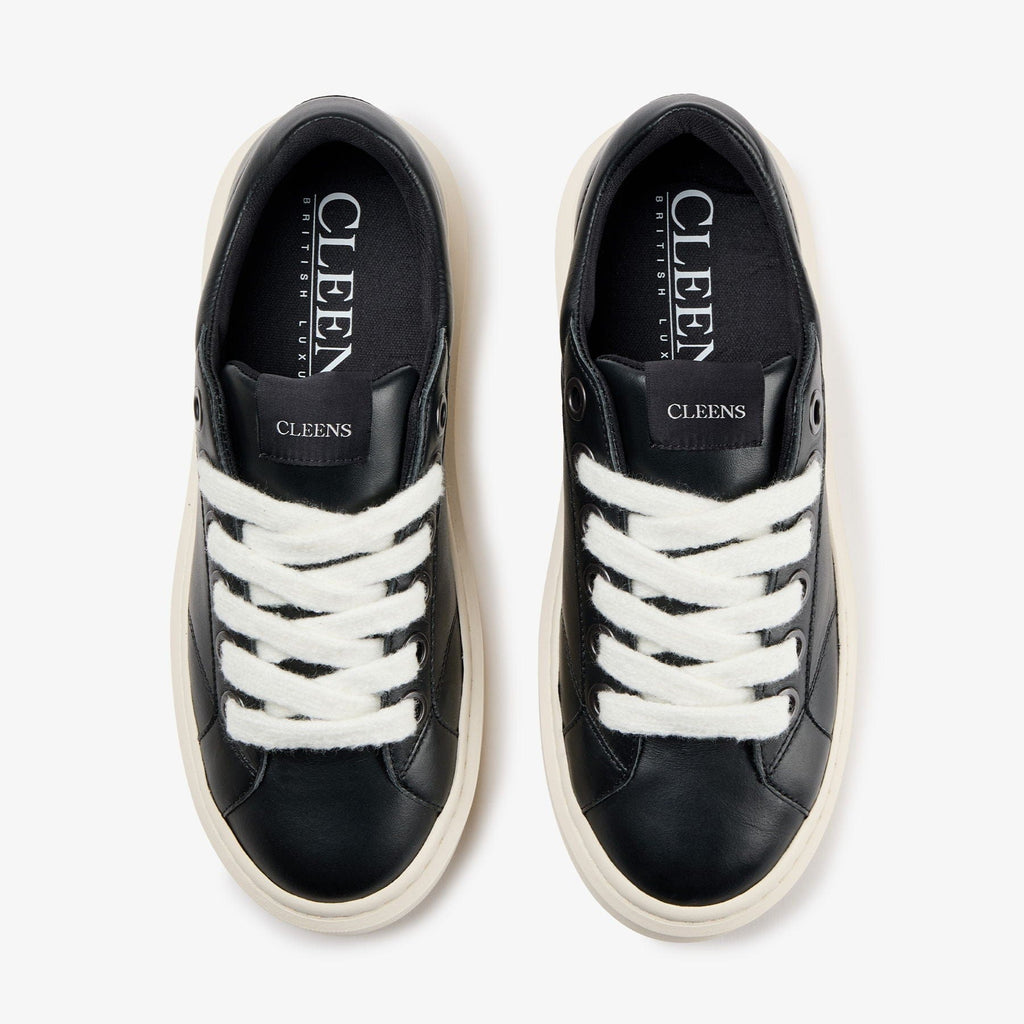 Cleens Ace 'Noir' — UK 3 | EU 37 | US 4 — Lifestyle View