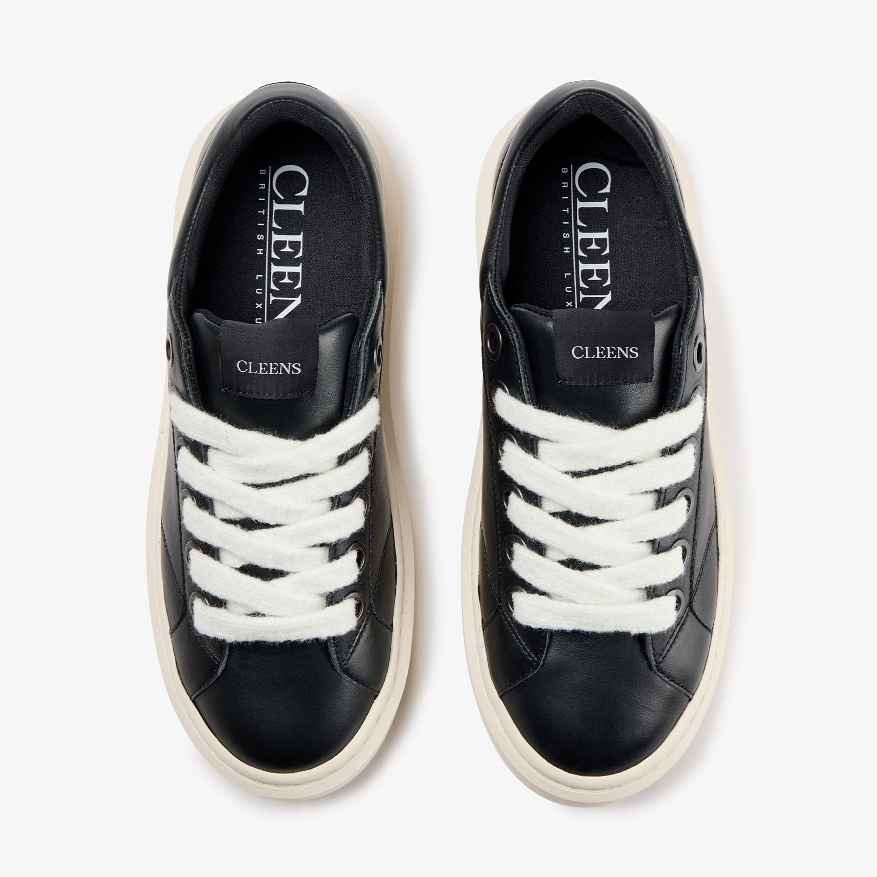 Cleens Ace 'Noir' — UK 3 | EU 37 | US 4 — Lifestyle View