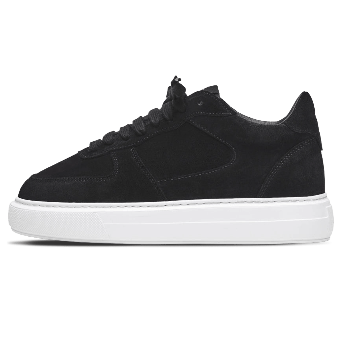 Cleens Court Trainer 'Black Suede' — UK 3 | EU 37 | US 4 — Front View