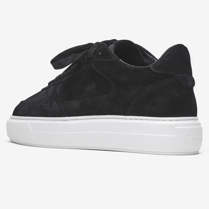 Cleens Court Trainer 'Black Suede' — UK 3 | EU 37 | US 4 — Back View