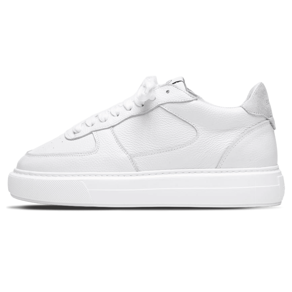 Cleens Court Trainer 'White Tumbled Leather' — UK 3 | EU 37 | US 4 — Front View