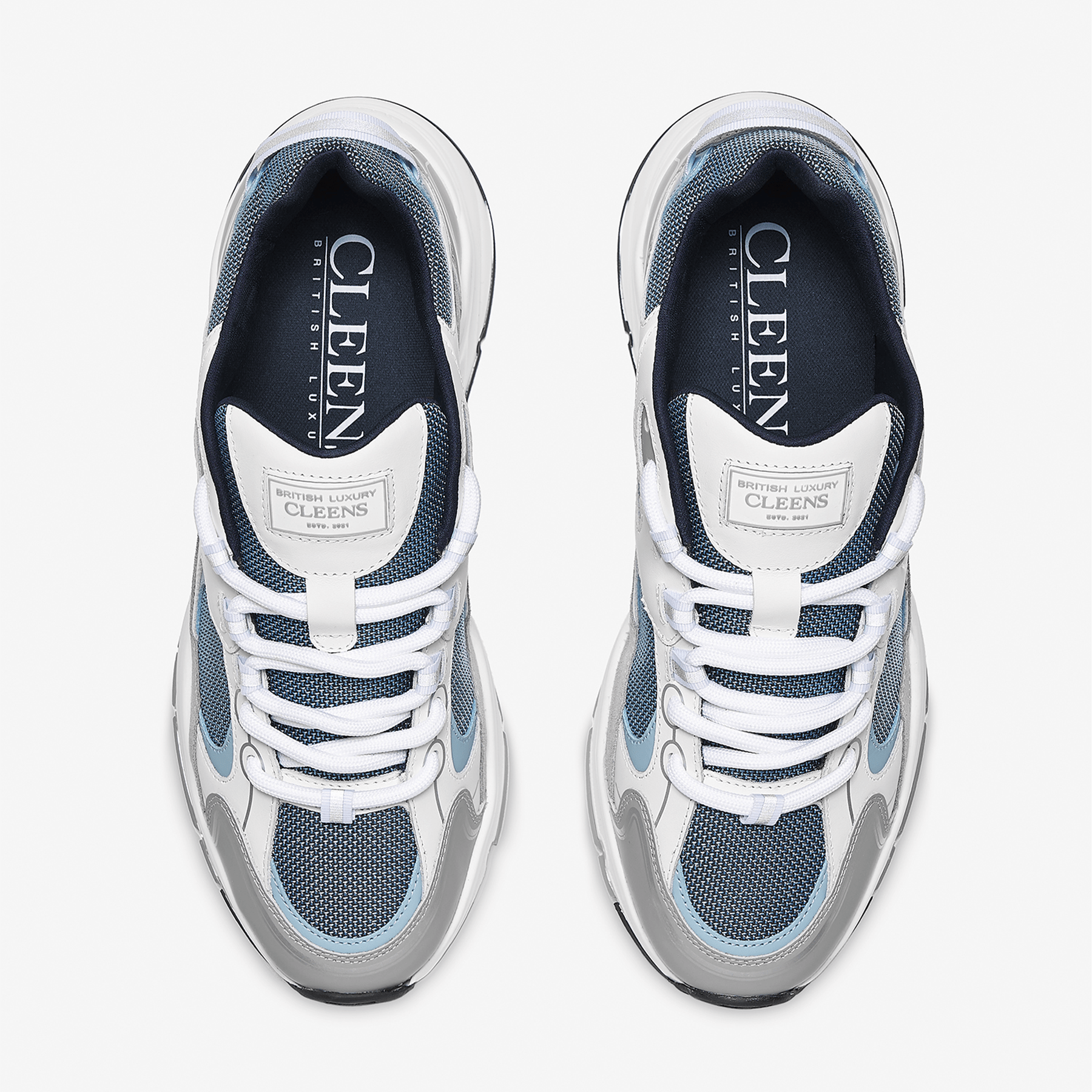 Cleens Pulse Runner 'Ocean' — UK 3 | EU 37 | US 4 — Top View