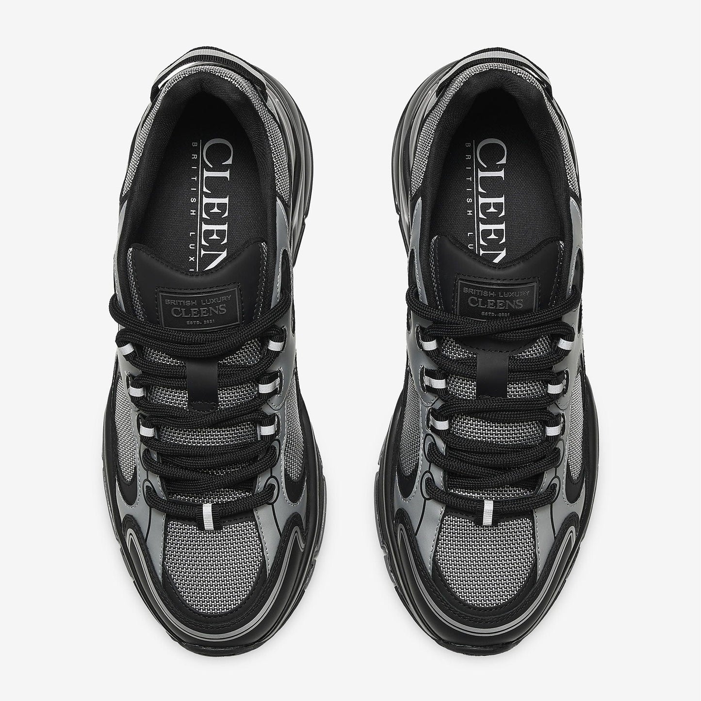 Cleens Pulse Runner 'Silver Bullet' — UK 3 | EU 37 | US 4 — Top View