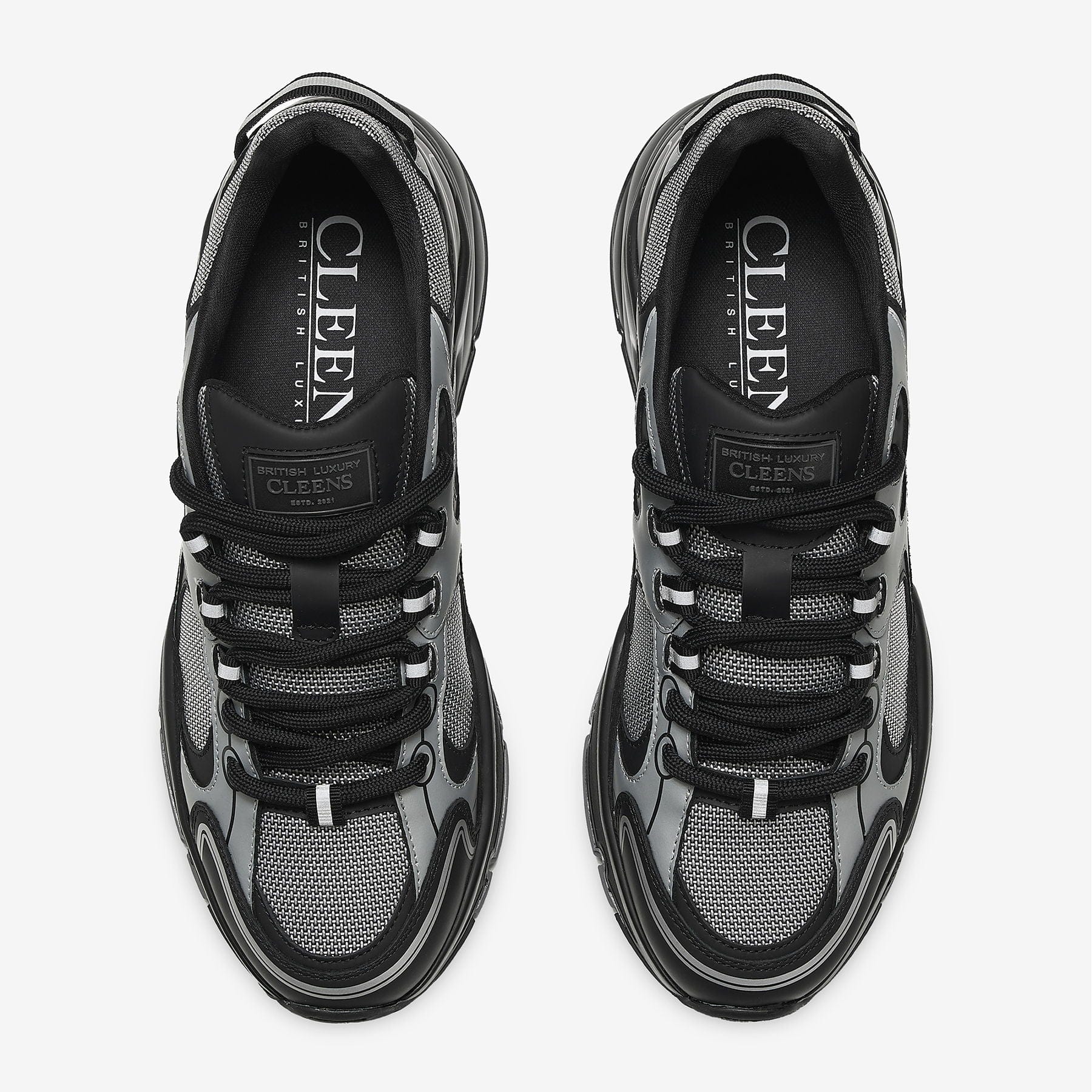 Cleens Pulse Runner 'Silver Bullet' — UK 3 | EU 37 | US 4 — Top View