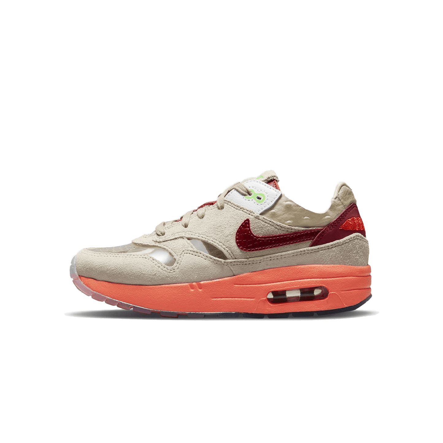 CLOT x Nike Air Max 1 PS 'Kiss of Death' 2021 — UK 10C | EU 27.5 | US 10.5C — Front View