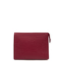 Louis Vuitton Clutch Toiletry Pouch 26  in Pink, Epi Leather — Front View