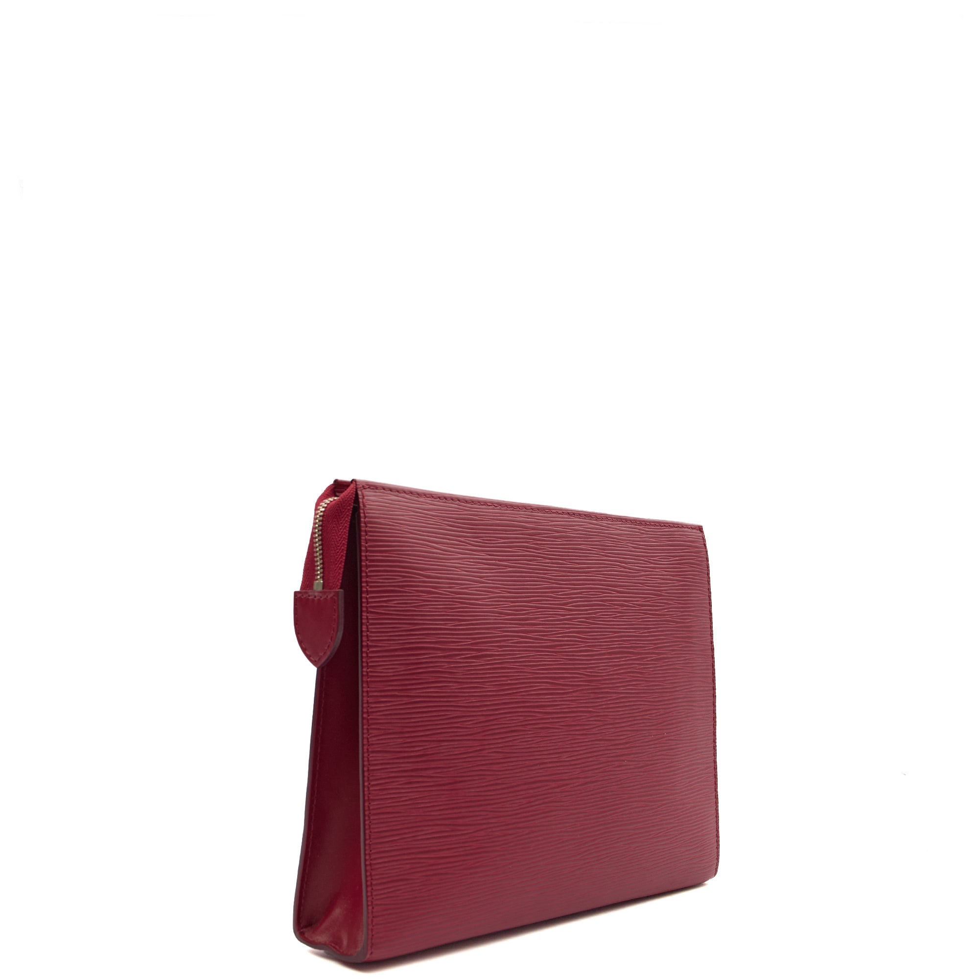 Louis Vuitton Clutch Toiletry Pouch 26  in Pink, Epi Leather — Side View