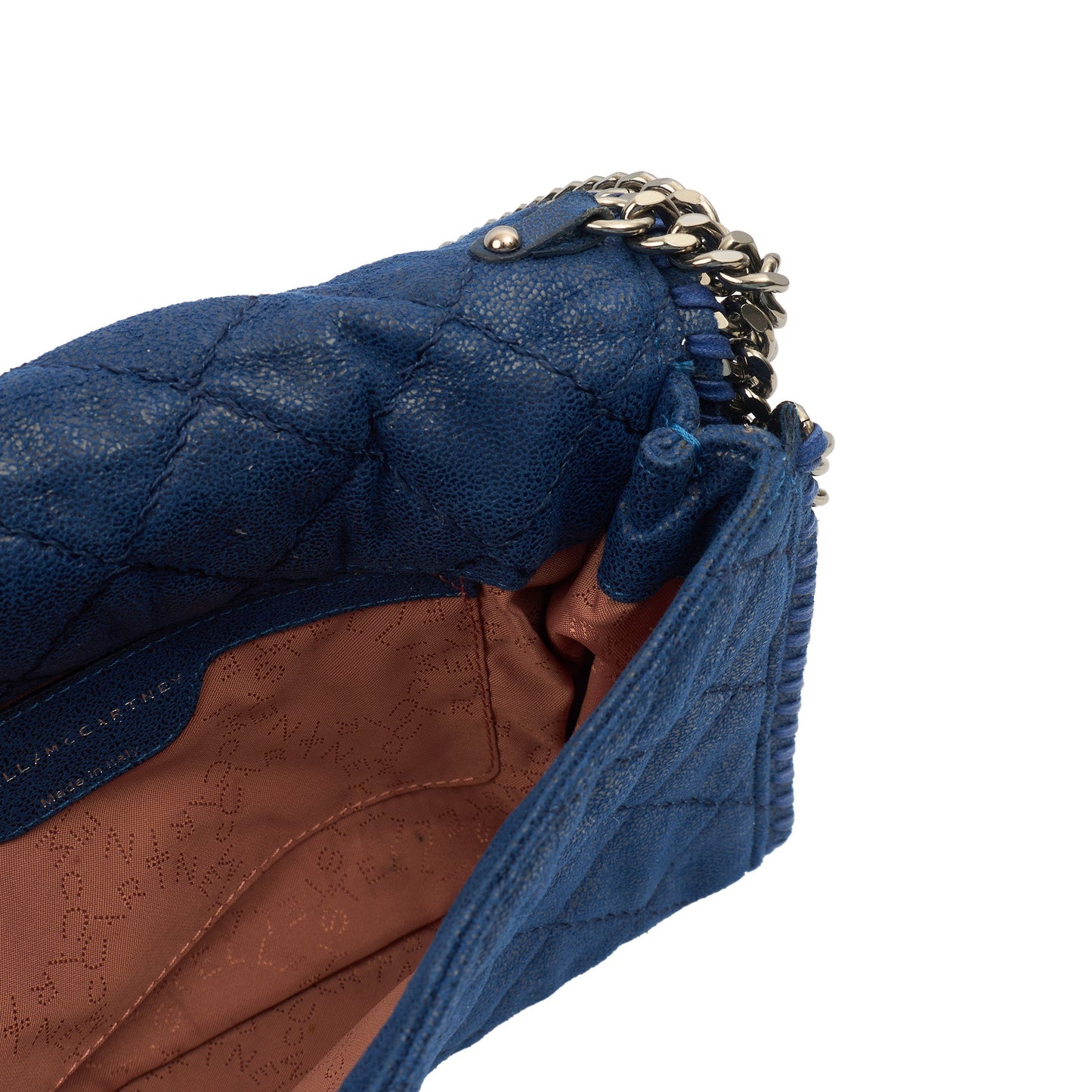 Stella McCartney Cross Body Falabella Fold Over Tote in Blue, Fabric — Alternate View 12
