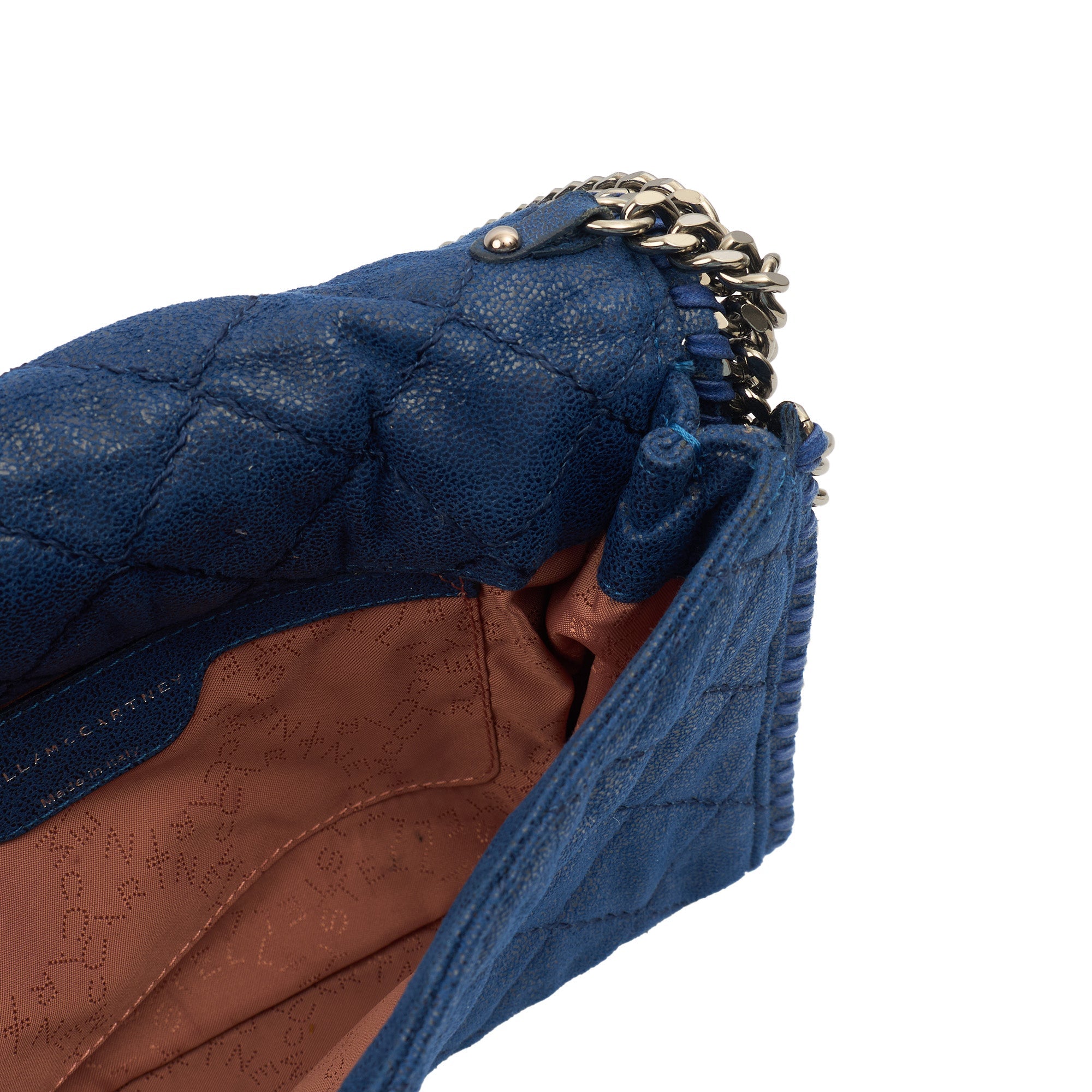Stella McCartney Cross Body Falabella Fold Over Tote in Blue, Fabric — Alternate View 12