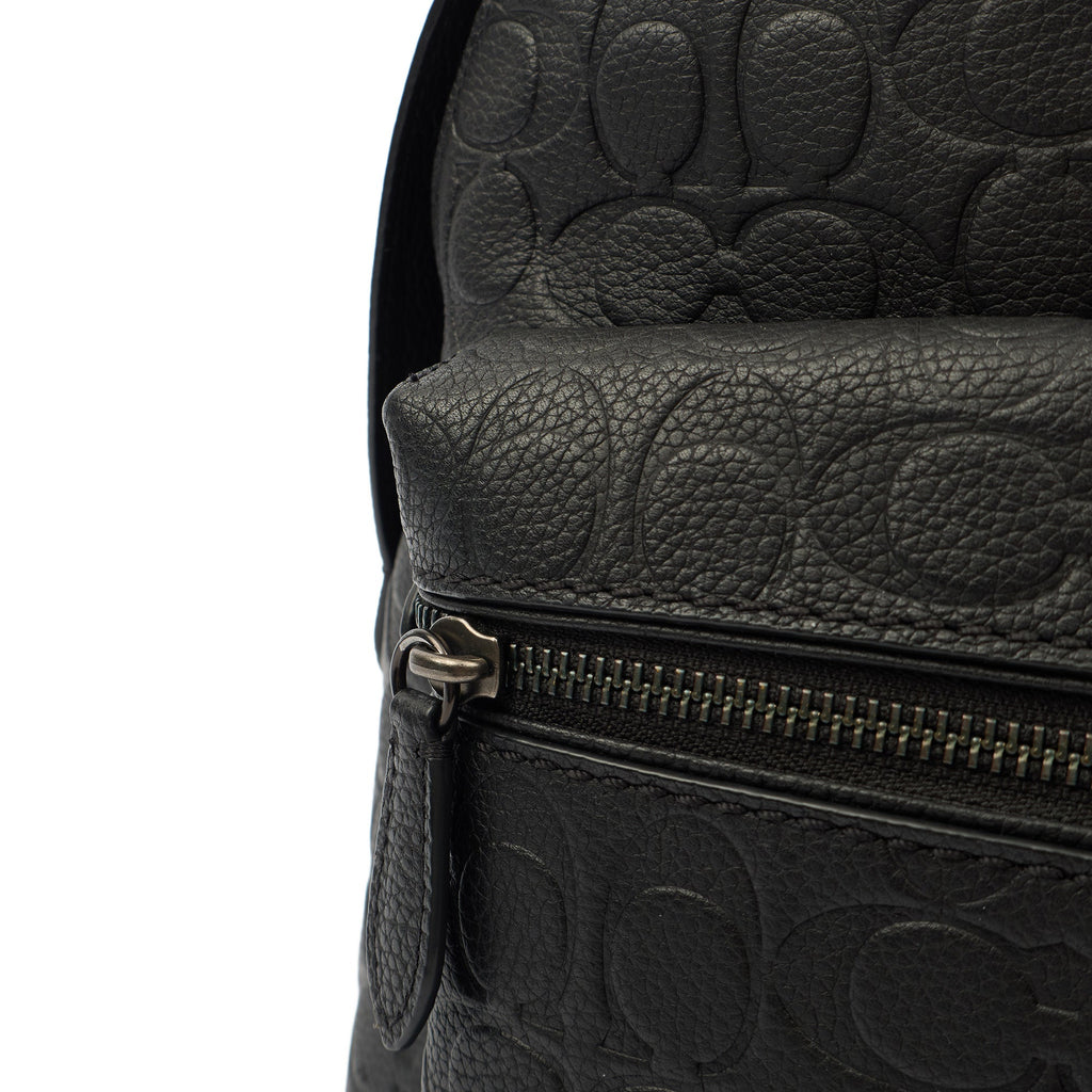 Coach Backpack Parker Backpack in Black, Leather — Lifestyle View
