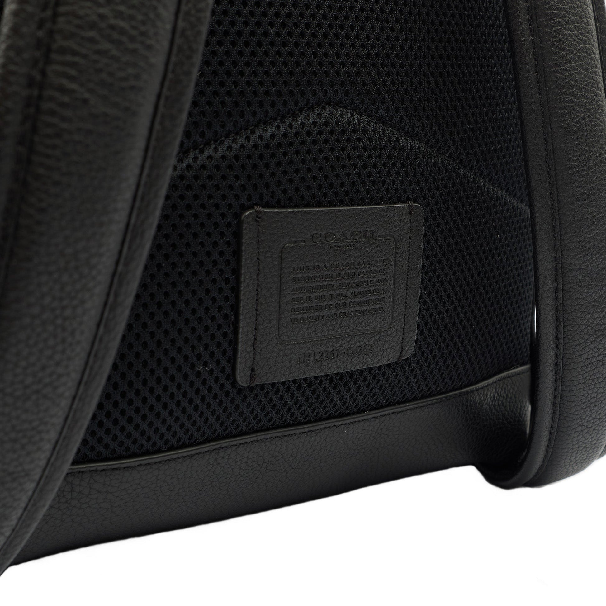 Coach Backpack Parker Backpack in Black, Leather — Detail View