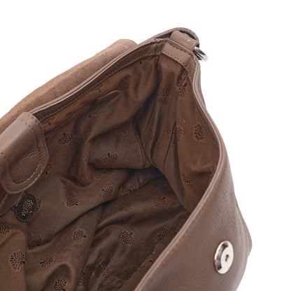 Mulberry Cross Body Daria Satchel in Clay, Calfskin Leather — Detail View