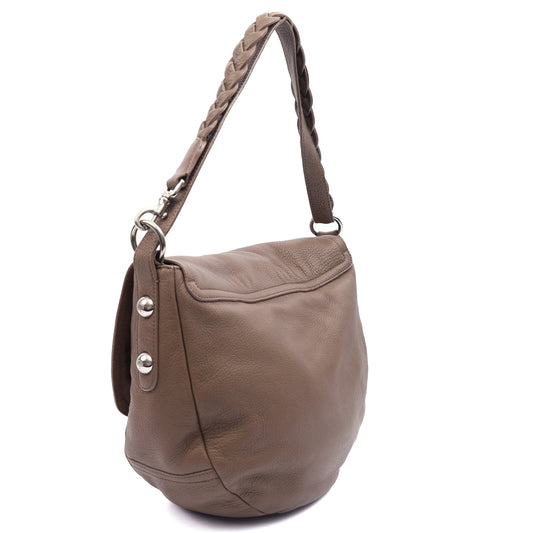 Mulberry Cross Body Daria Satchel in Clay, Calfskin Leather — Side View