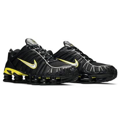 Nike Shox TL 'Black Dynamic Yellow' — UK 3 | EU 35.5 | US 3.5 — Back View