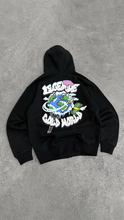 Legende Paris COLD WORLD HOOD - BLACK — XS — Alternate View 7