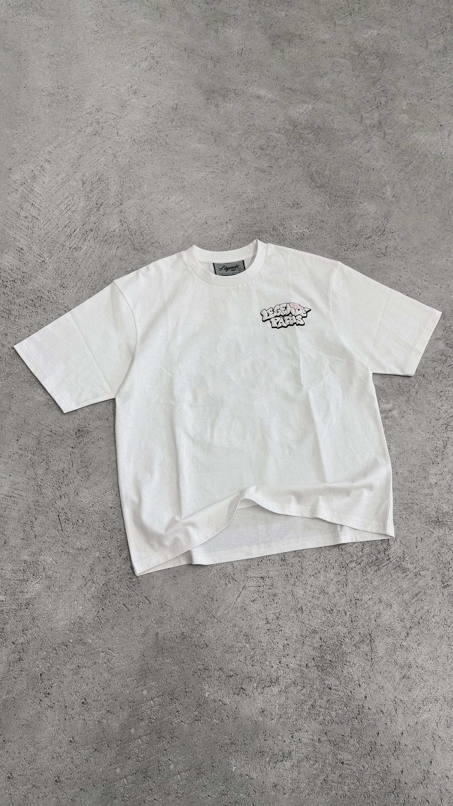 Legende Paris COLD WORLD T-SHIRT - WHITE — XS — Detail View