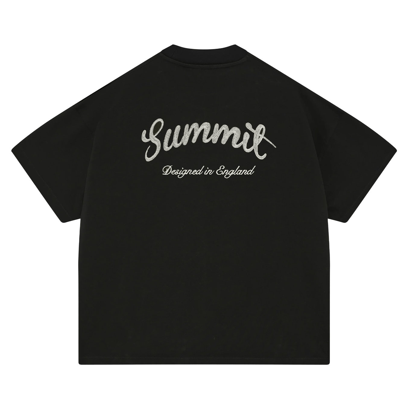 Summit Chainstitch T-Shirt 'Black' — XXS — Front View