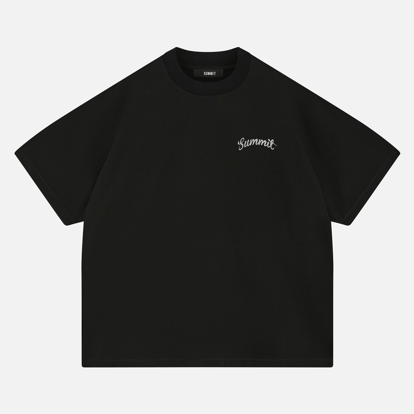 Summit Chainstitch T-Shirt 'Black' — XXS — Side View